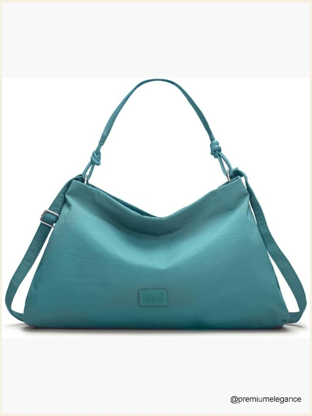 Large Slouchy Nylon Hobo Bag Convertible Shoulder Crossbody Purse Zipper